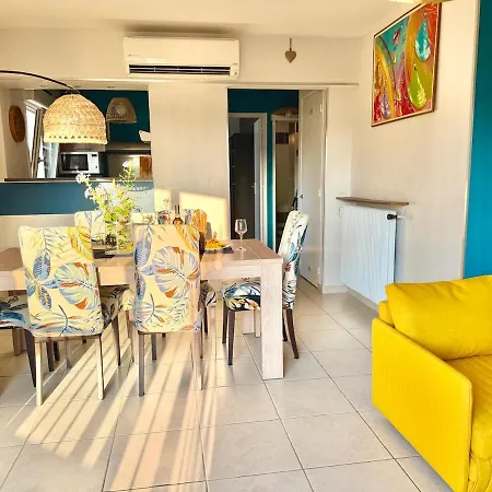 Juan-les-pins Beachside 1br Apartment, Air Conditioned, Parking Place Apartamento